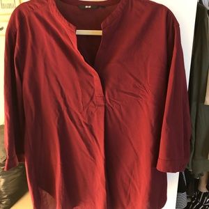 Uniqlo three quarter sleeves blouse